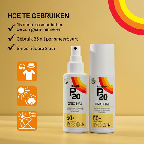 P20 Original Zonnebrand SPF50+ 175 ML