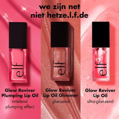 e.l.f. Glow Reviver Plumping Lip Oil Light Soft Pink Shimmer