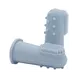 Difrax Siliconen Vingertoptandenborstel Blauw 