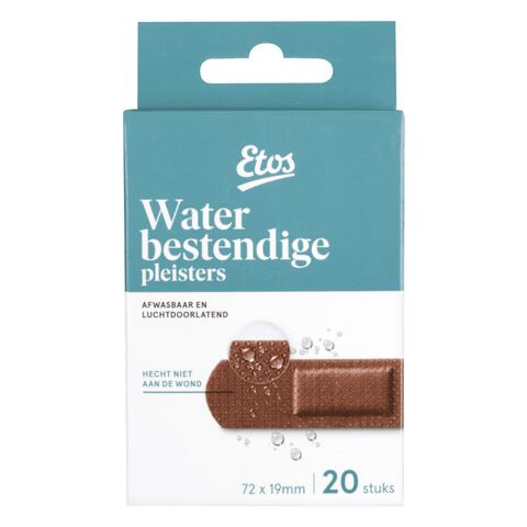 Etos waterresistant pleister donker 20st