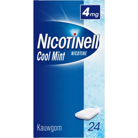 Nicotinell Kauwgom Coolmint 4 MG 24 stuks