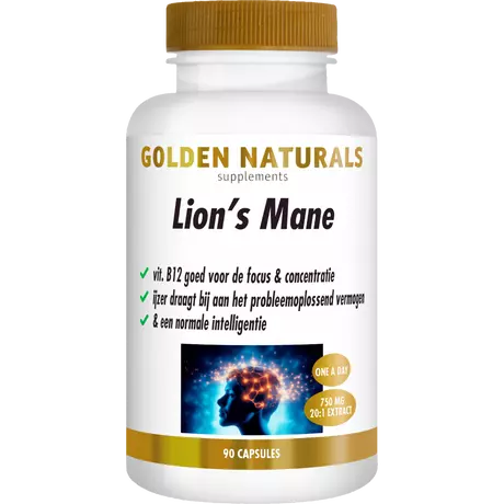 Golden Naturals Lion Mane Capsules 90 stuks