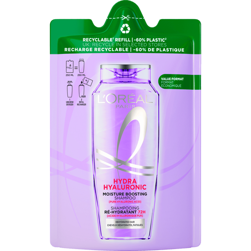 L'Oréal Paris Elvive Refill Hydra Hyaluronic Shampoo Navulling 250 ML