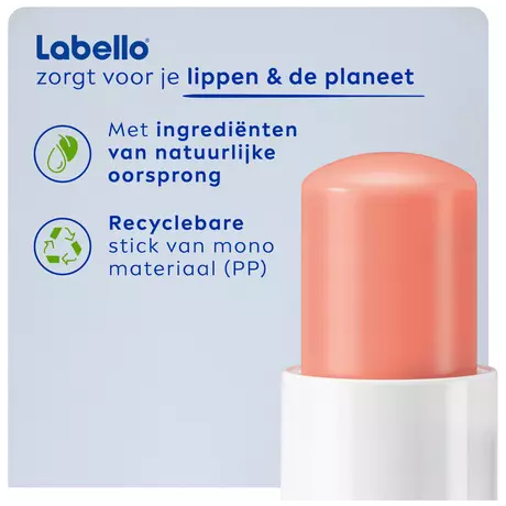 Labello Peach Shine Lippenbalsem 24u Hydratatie 1 Stuk