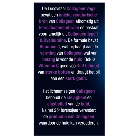 Lucovitaal Super Collageen Vega 30 Tabletten