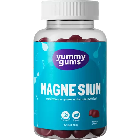 Yummygums Magnesium Suikervrij  Gummies 60 stuks&nbsp;