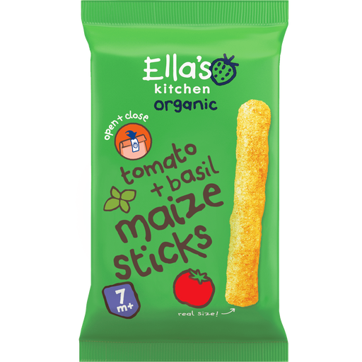 Ella's Kitchen Bio Maïssticks Tomaat Basilicum 7+ Maanden 16 gram