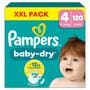 Pampers Baby Dry XXL Pack Luiers Maat 4 9-14 KG 120 stuks