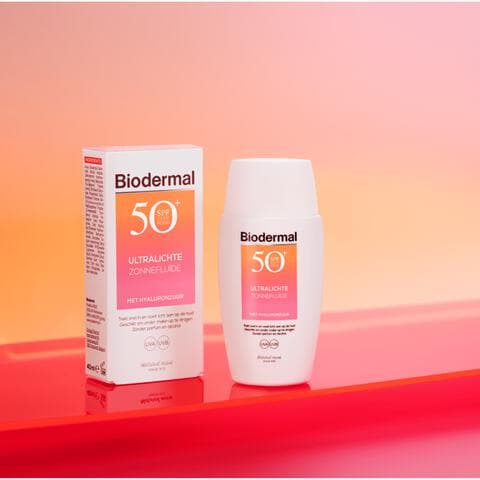Biodermal Ultralichte Zonnefluïde Gezicht SPF 50+ 40 ML