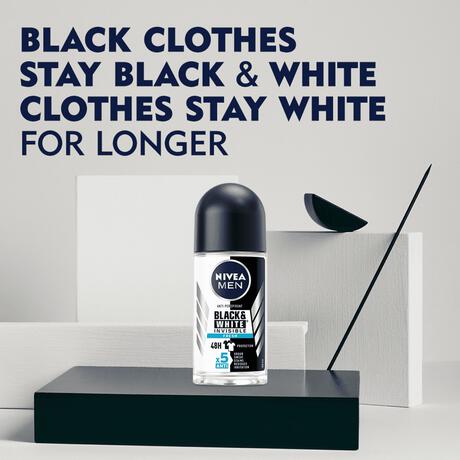 NIVEA MEN Black & White Invisible Fresh Deodorant Roller 50 ML