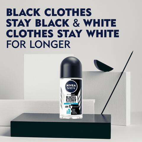 NIVEA MEN Black & White Invisible Fresh Deodorant Roller 50 ML