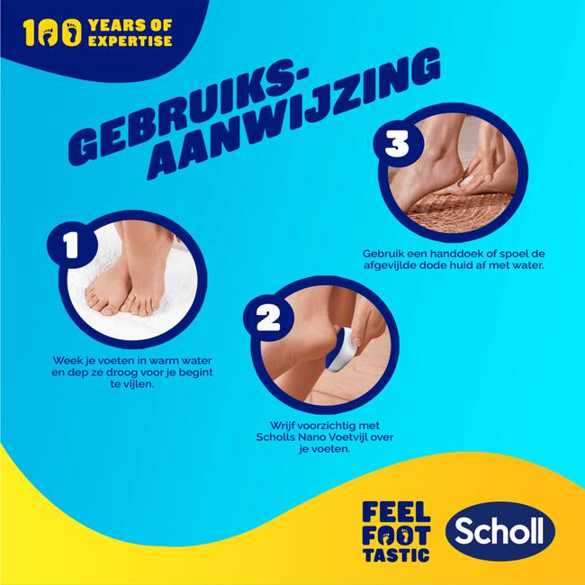 Scholl Voetvijl Nano Glas