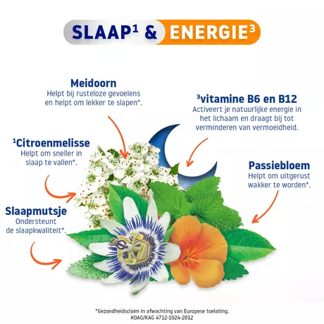 Valdispert Slaap & Fris Wakker Tabletten 24 stuks
