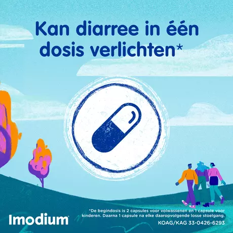 Imodium™ Harde Capsules bij Diarree 12 stuks