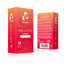 EasyGlide Ribs & Dots Condooms - 10 Stuks