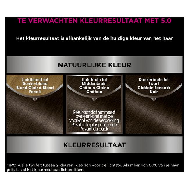 Garnier Olia Permanente Haarverf 5.0 Licht Bruin