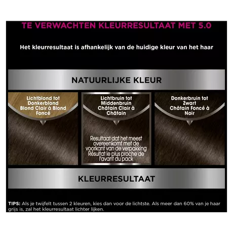 Garnier Olia Permanente Haarverf 5.0 Licht Bruin