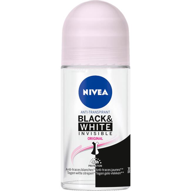 NIVEA Black & White Invisible Original Deodorant Roller 50 ML
