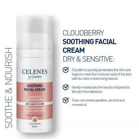 Celenes by Sweden Cloudberry Soothing Facial Cream 50 ML