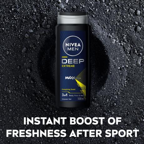 NIVEA MEN Deep Extreme 3-in-1 Douchegel 500 ML