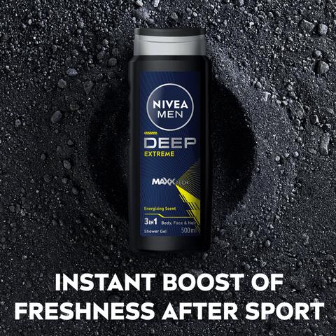NIVEA MEN Deep Extreme 3-in-1 Douchegel 500 ML