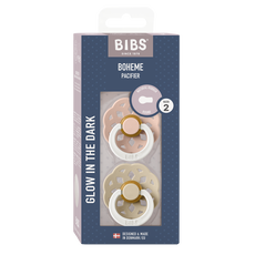BIBS Size 2 Boheme Glow Blush Vanilla 2 pack