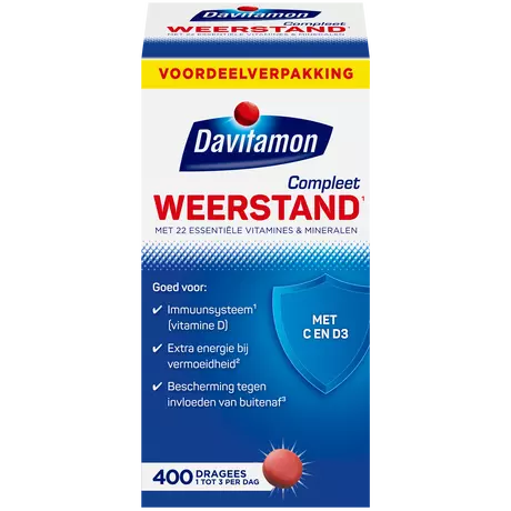 Davitamon Compleet Weerstand Vitamine C & D3 Dragees 400 stuks