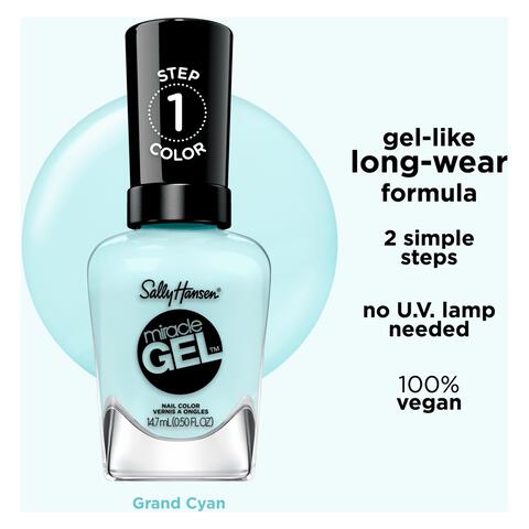 Sally Hansen Miracle Gel Nagellak 668 Grand Cyan
