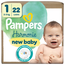 Pampers Harmonie Luiers Maat 1 2-5 kg 22 stuks