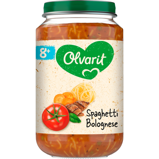 Olvarit Spaghetti Bolognese 8+ Maanden 200 gram