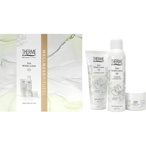 Therme Zen White Lotus Scrub 200ml + Butter 75g + Foam 200ml Geschenkset