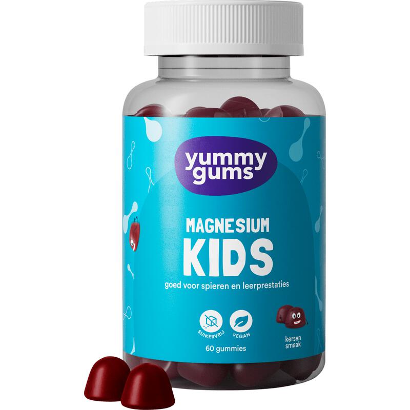 Yummugums Kids Magnesium Suikervrij 60 stuks
