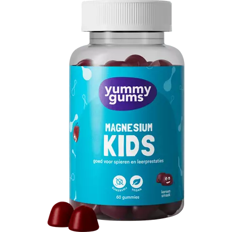 Yummugums Kids Magnesium Suikervrij 60 stuks