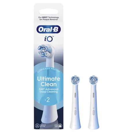 Oral-B iO Ultimate Clean Opzetborstels Wit 2 Stuks