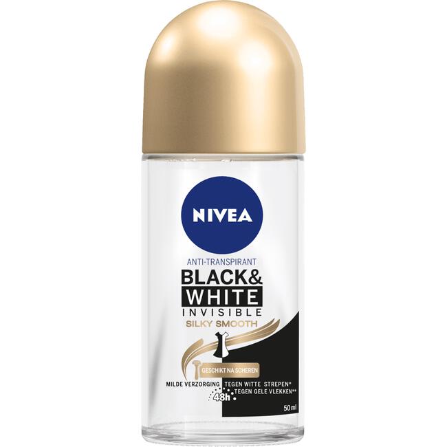 NIVEA Black & White Invisible Silky Smooth Deodorant Roller 50 ML