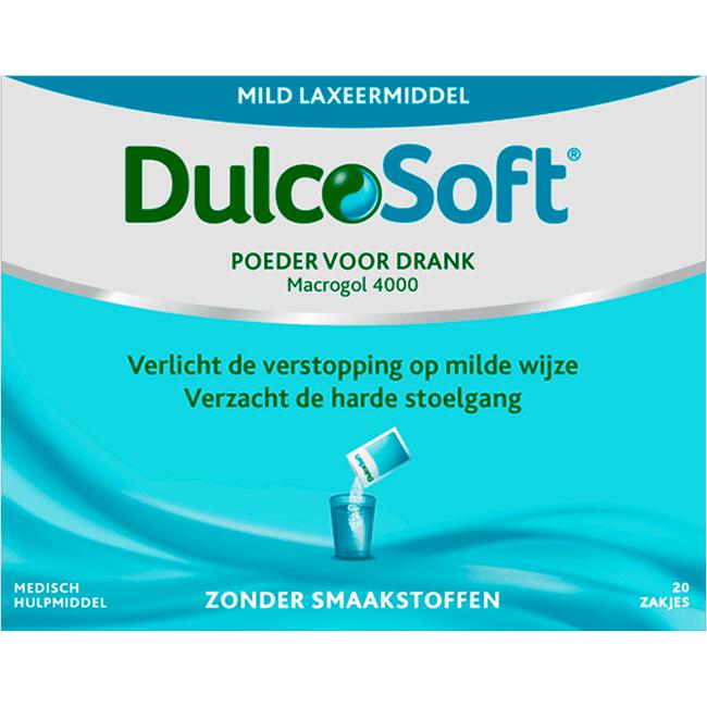 Dulcosoft Poeder Mild Laxeermiddel Oplossing 20 Zakjes