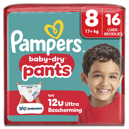 Pampers Baby Dry Pants Luierbroekjes Maat 8 17+ kg 16 stuks