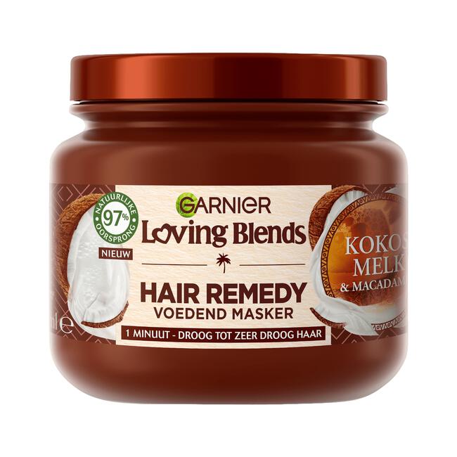 Gelijk toonhoogte opwinding Garnier Loving Blends Kokosmelk & Macadamia Hair Remedy Haarmasker 340 ML  340 ML | Etos