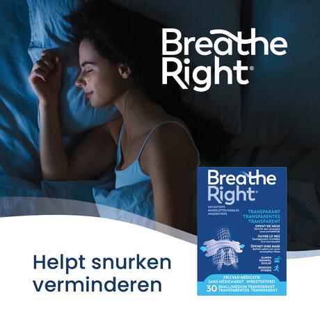 Breathe Right Neusstrips Small/Medium 30 stuks