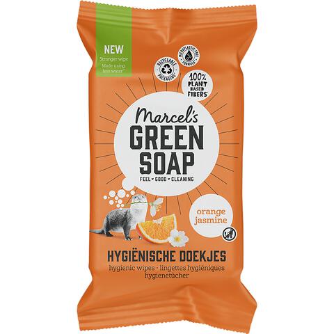Marcel's Green Soap Hygiënische Doekjes Sinaasappel & Jasmijn 60 stuks&nbsp;