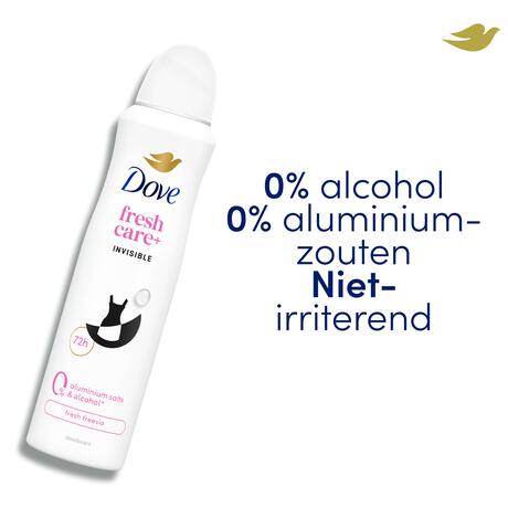 Dove Invisible 0% Deodorant Spray 150 ML