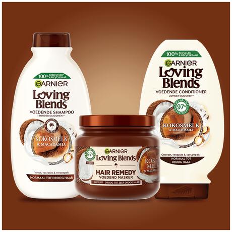 Garnier Loving Blends Kokosmelk & Macadamia Hair Remedy Haarmasker 340 ML