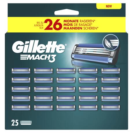 Gillette Mach3 Navulmesjes 25 Stuks