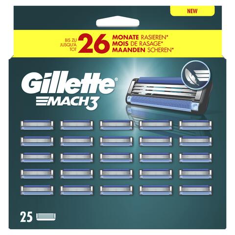 Gillette Mach3 Navulmesjes 25 Stuks