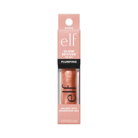 e.l.f. Glow Reviver Plumping Lip Oil Peach Shimmer