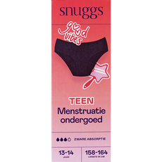 Snuggs Teen 13-14Y Heavy Absorption Black