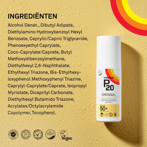 P20 Original Zonnebrand SPF50+ 175 ML