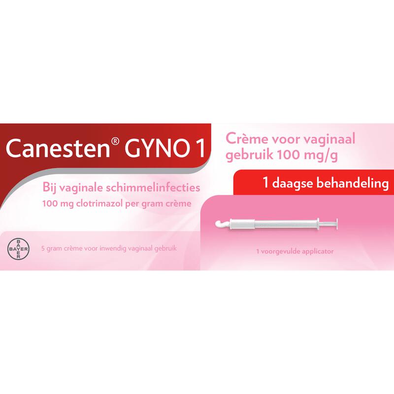 Canesten Gyno 1 Daagse Cr�me bij Vaginale Schimmel 1 stuk