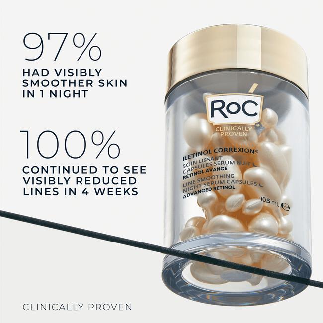 Roc Retinol Correxion Line Smoothing Night Serum 30 capsules
