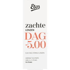 Etos Zachte Daglenzen -5,00 15 stuks